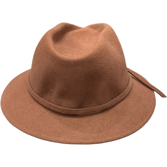 Vintage B. Altman & Co New York Tan Brown Bowler Fedora Hat 100% Wool England main image 4